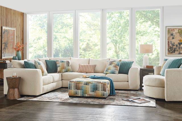 Brookeville White 2 Pc Sectional - Thumbnail - Image 2