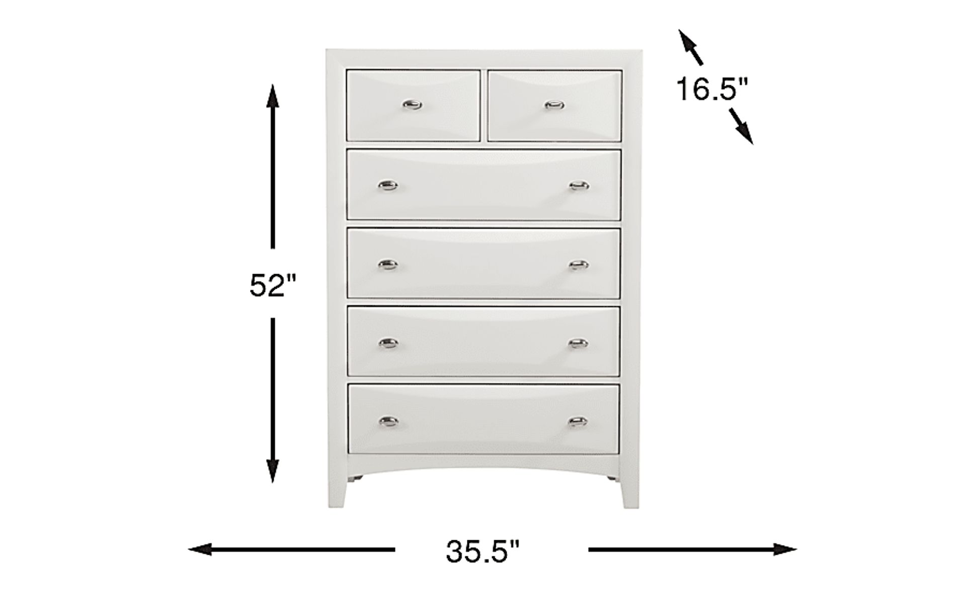 Dimension Image. Please refer to the Dimension Tab on this page for dimension details.
