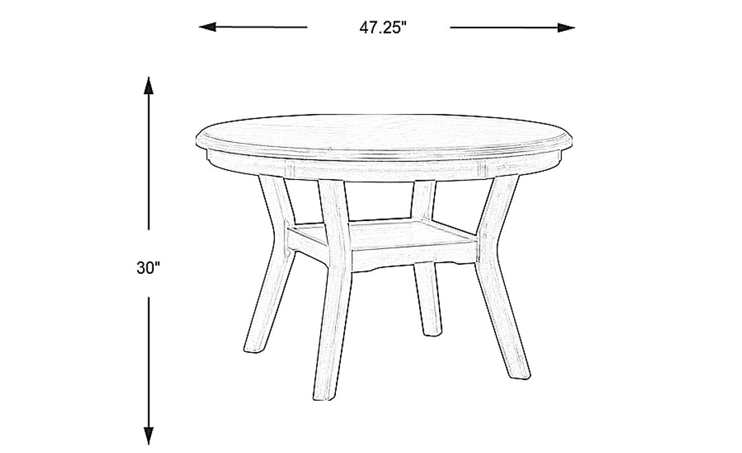 Brookgate Bisque Round Dining Table
