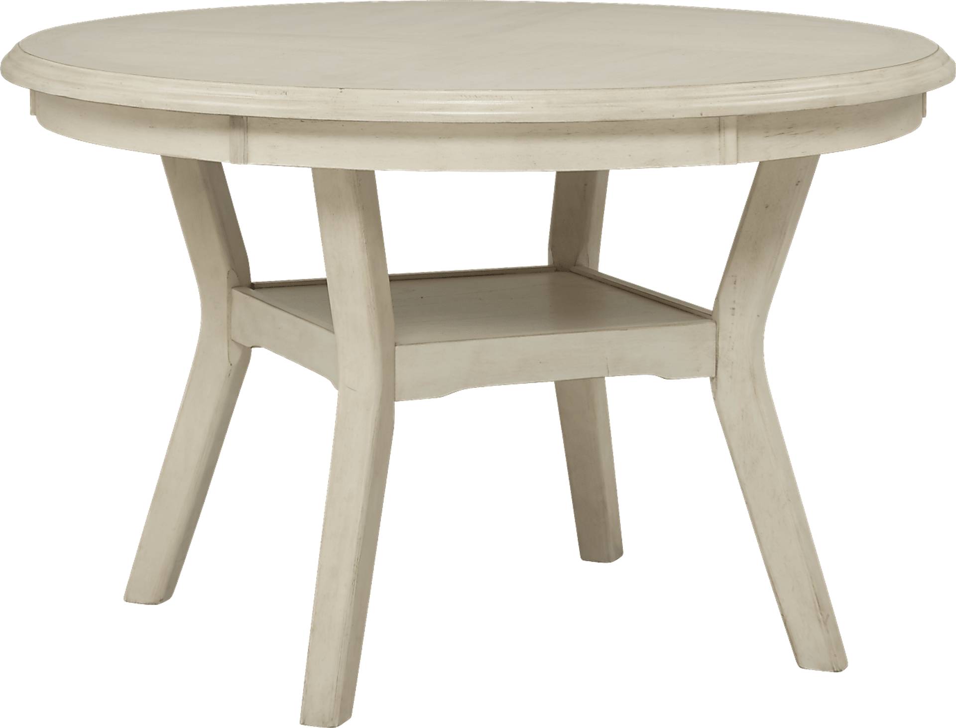 Brookgate 5 Pc Bisque Light Wood,White Dining Room Set With Round ...