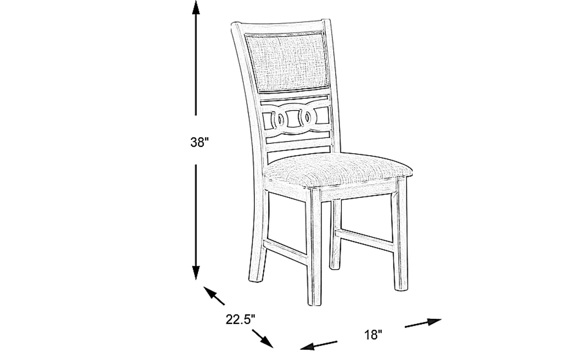 Dimension Image. Please refer to the Dimension Tab on this page for dimension details.