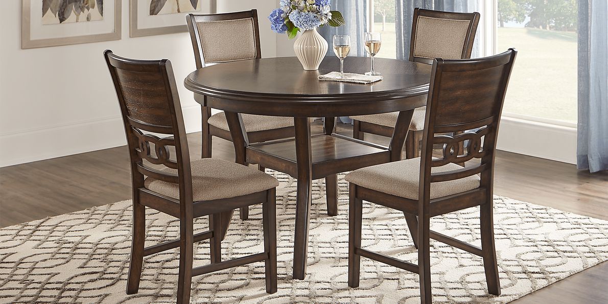 Brookgate Brown Cherry Round Dining Table