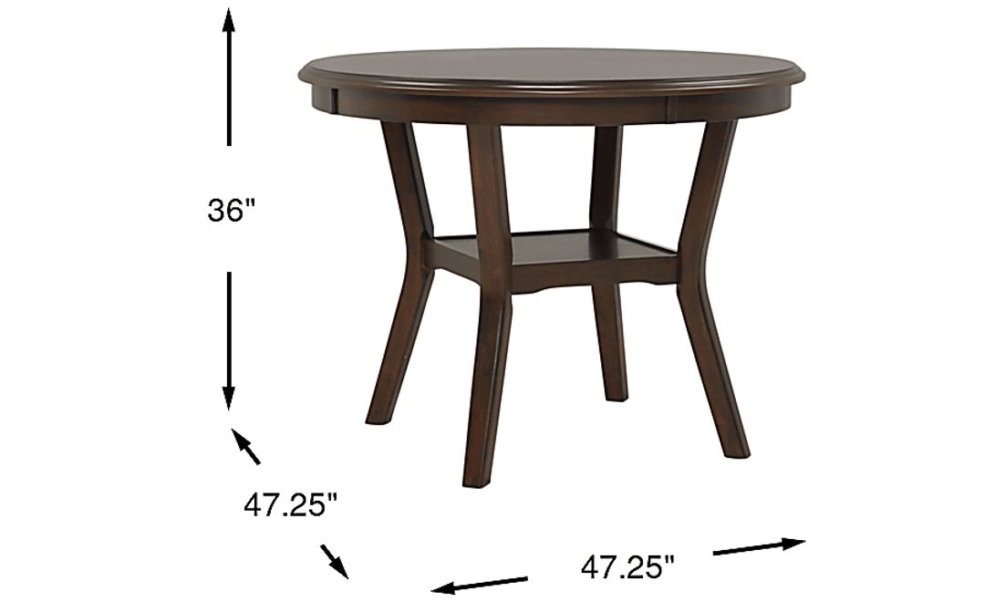 Brookgate Brown Cherry Counter Height Round Dining Table