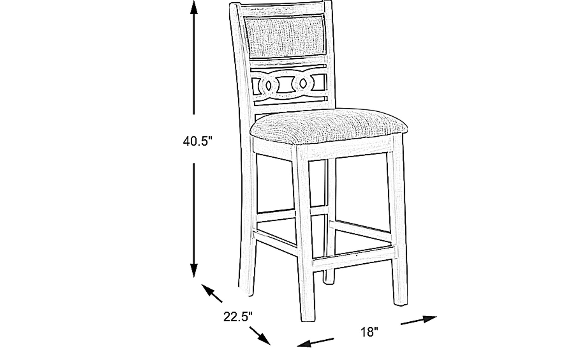 Dimension Image. Please refer to the Dimension Tab on this page for dimension details.