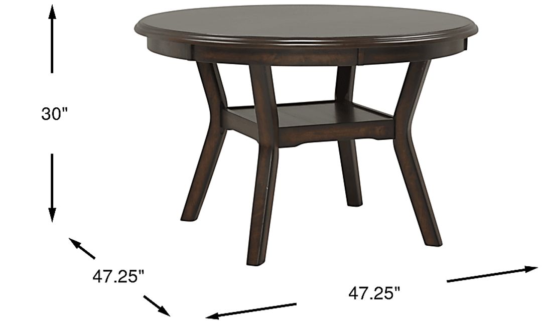 Brookgate Brown Cherry Round Dining Table