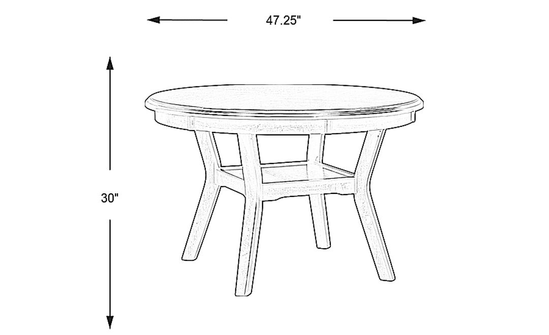 Brookgate Brown Cherry Round Dining Table