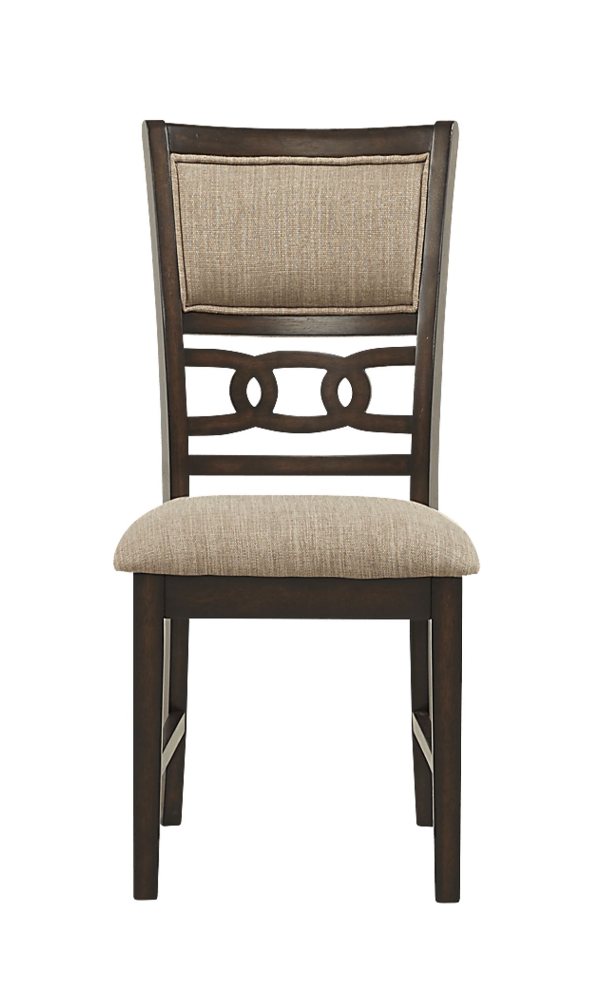 Brookgate 5 Pc Brown Cherry Dark Wood Dining Room Set With Round Dining Table Side Chair