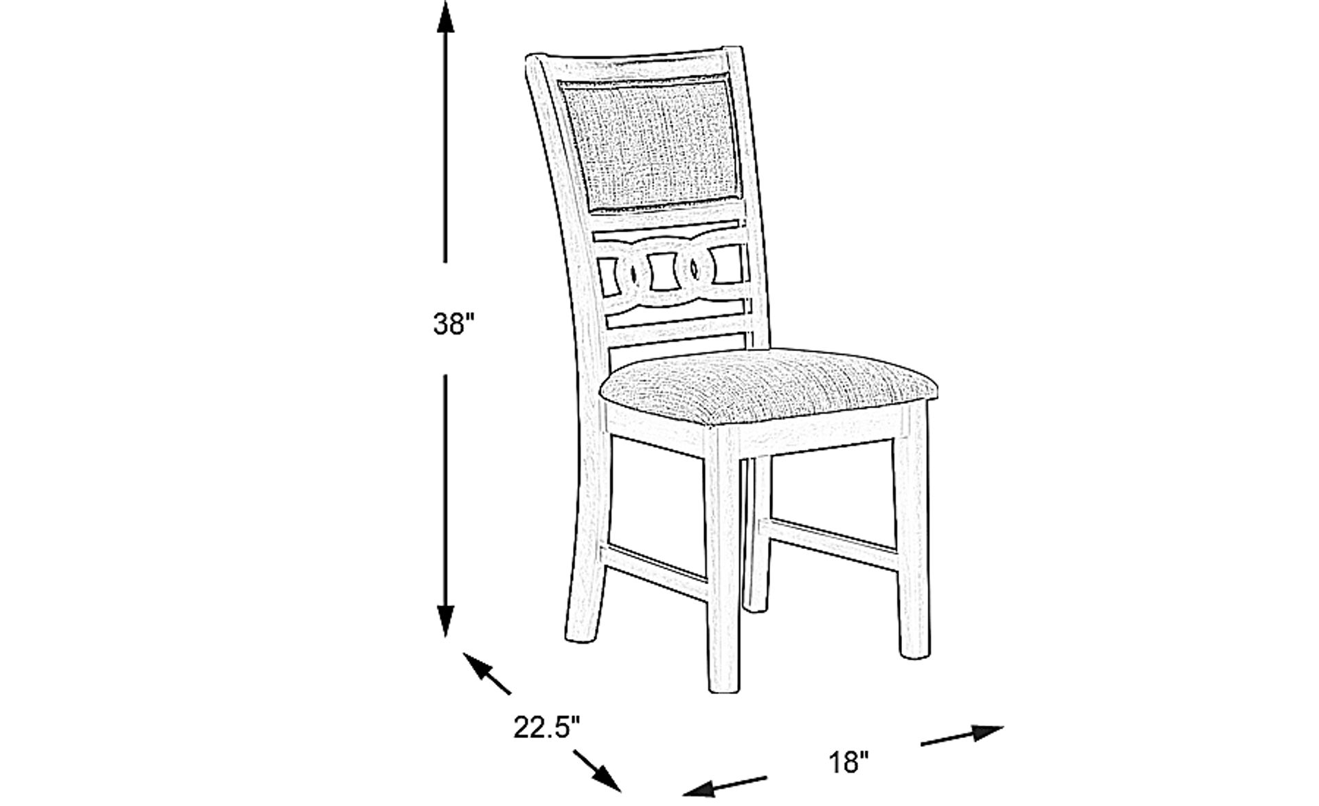 Dimension Image. Please refer to the Dimension Tab on this page for dimension details.