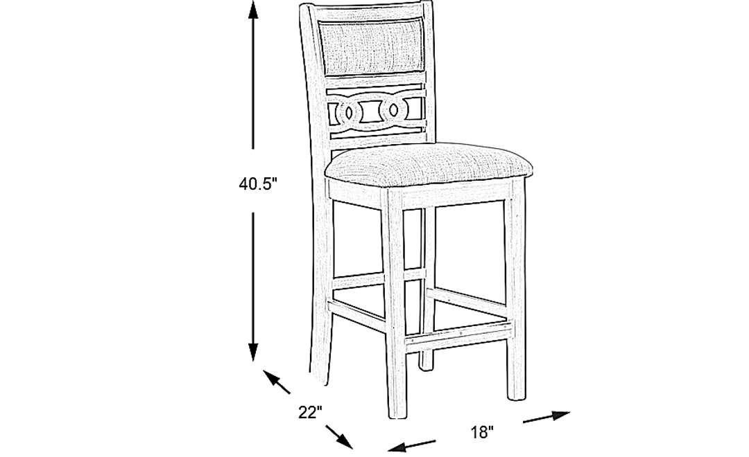 Brookgate Gray Counter Height Stool