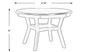 Brookgate Gray Round Dining Table