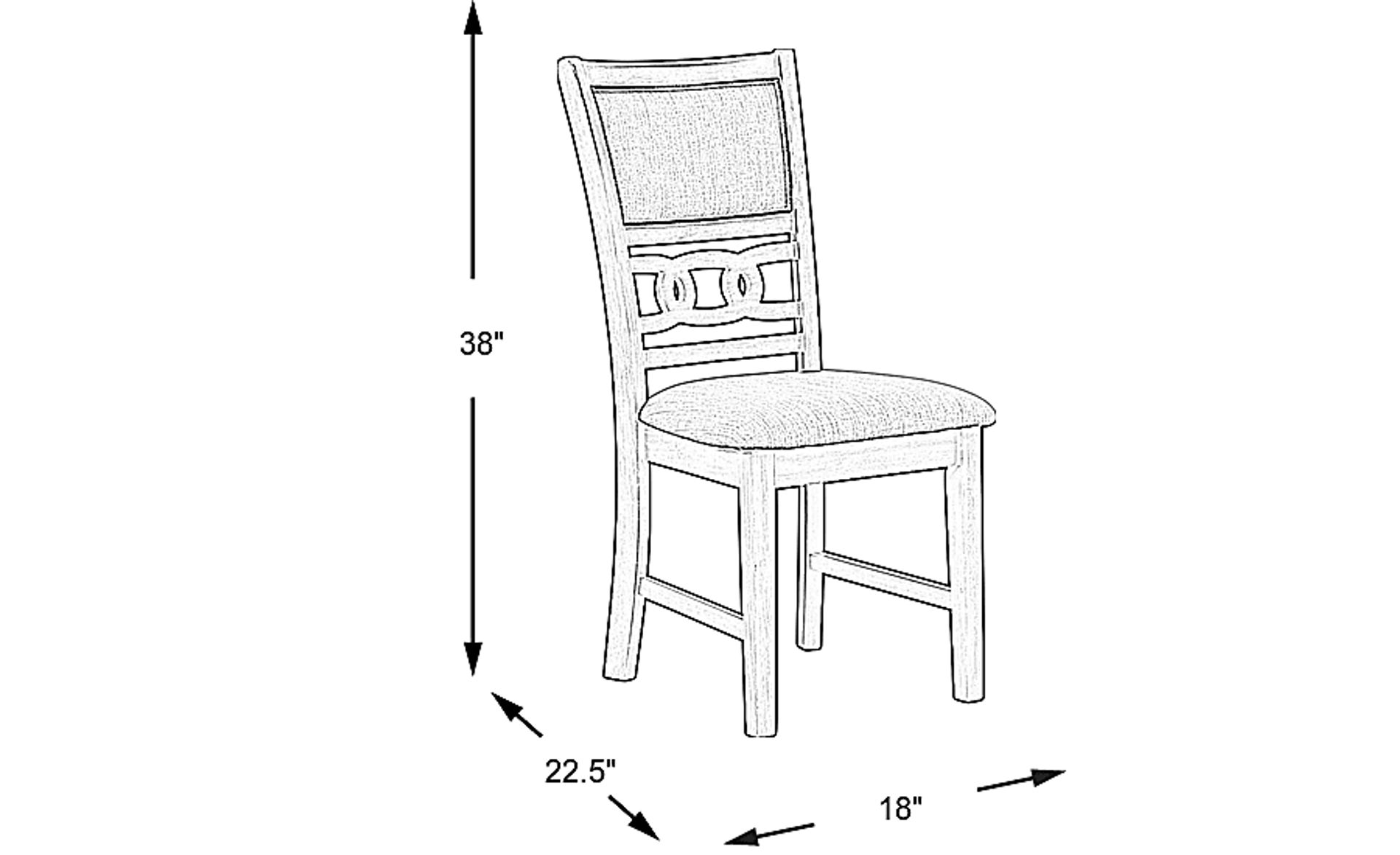 Dimension Image. Please refer to the Dimension Tab on this page for dimension details.