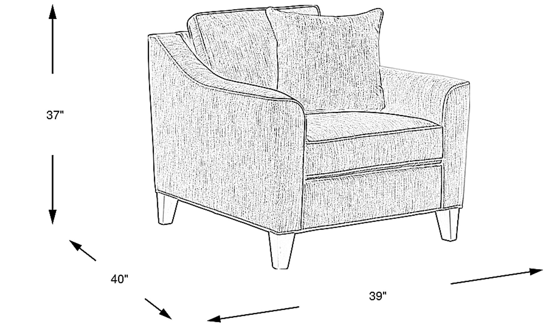 Dimension Image. Please refer to the Dimension Tab on this page for dimension details.