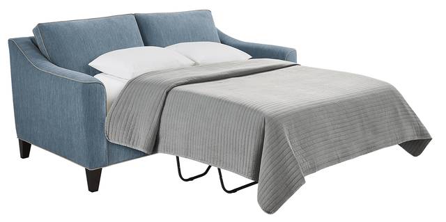 Brookhaven Blue Gel Foam Sleeper Loveseat - Thumbnail - Image 2