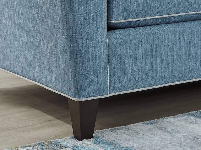 Brookhaven Blue Loveseat - Thumbnail - Image 4