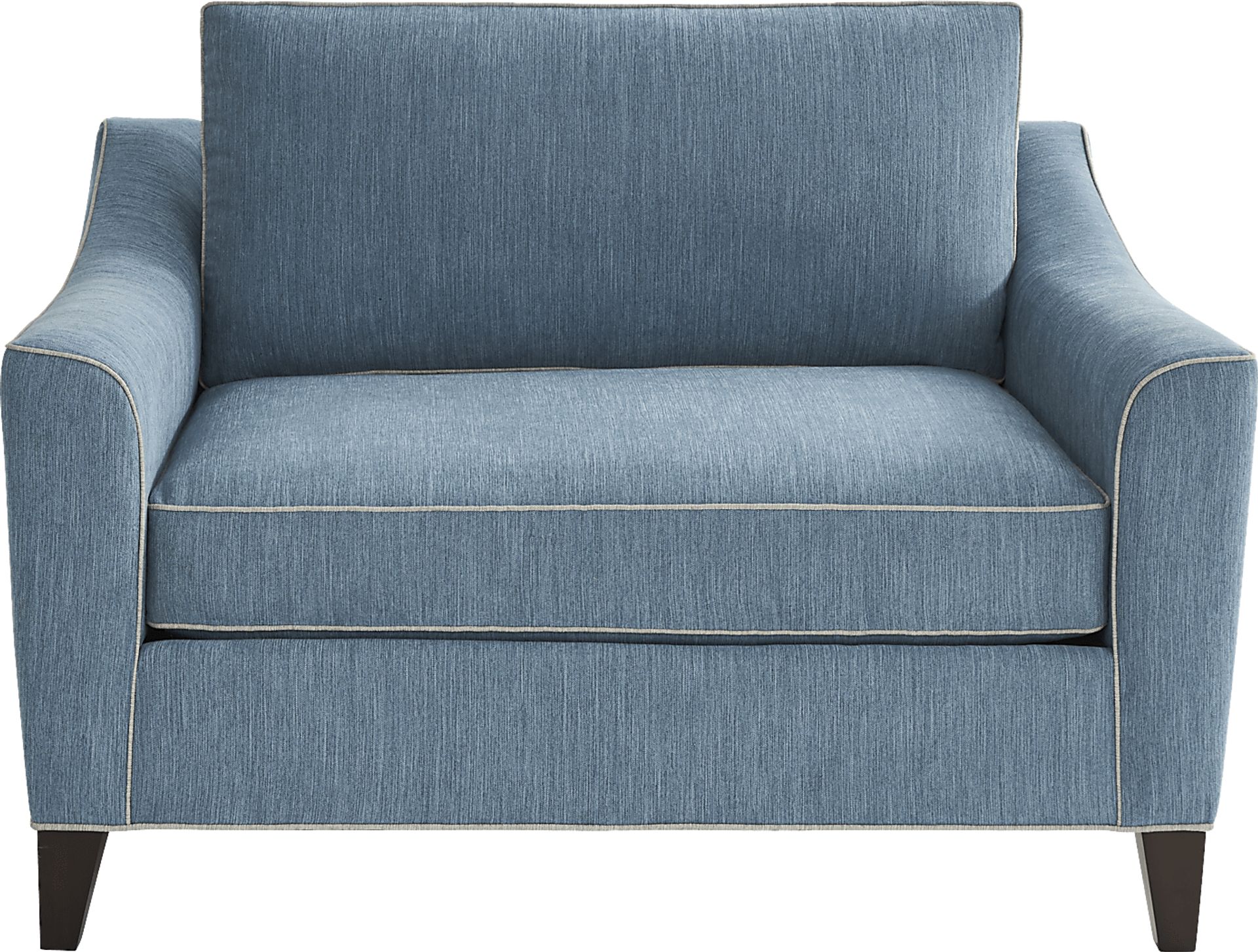 Brookhaven Blue Sleeper Chair - Image 3