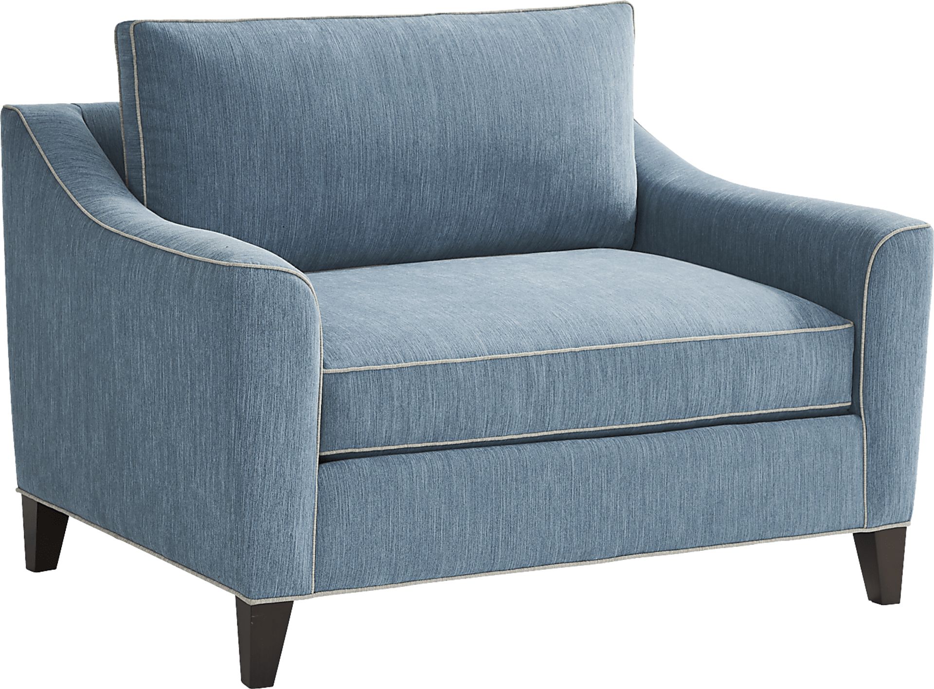 Brookhaven Blue Sleeper Chair - Image 1