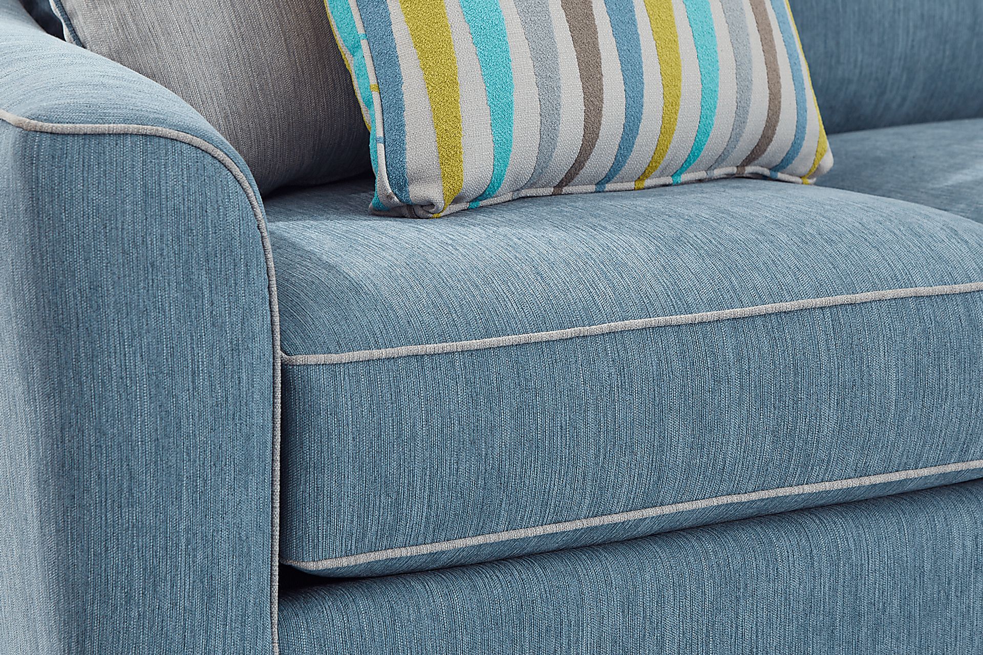 Brookhaven Blue 2 Pc Living Room - Image 4