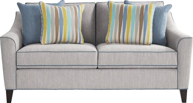 Brookhaven Gray Gel Foam Sleeper Loveseat - Thumbnail - Image 1