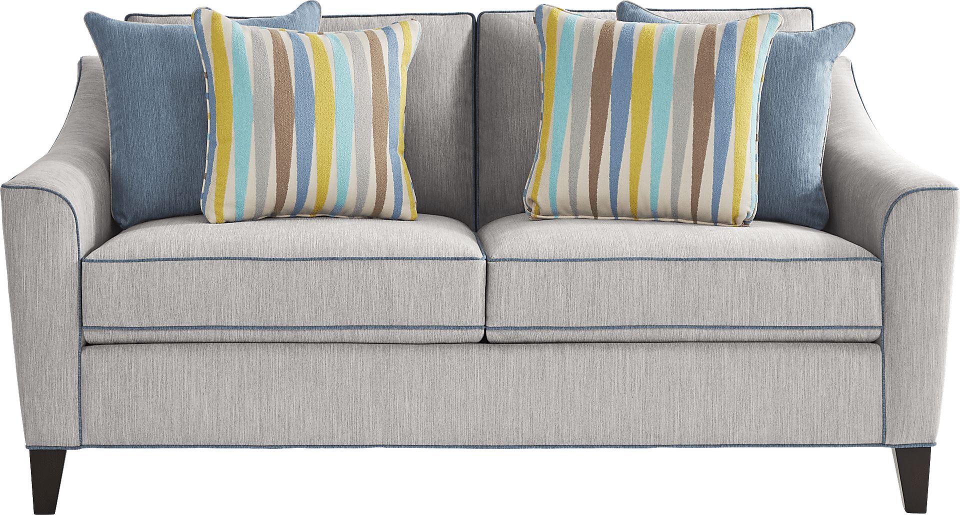 Brookhaven Gray Loveseat - Image 1