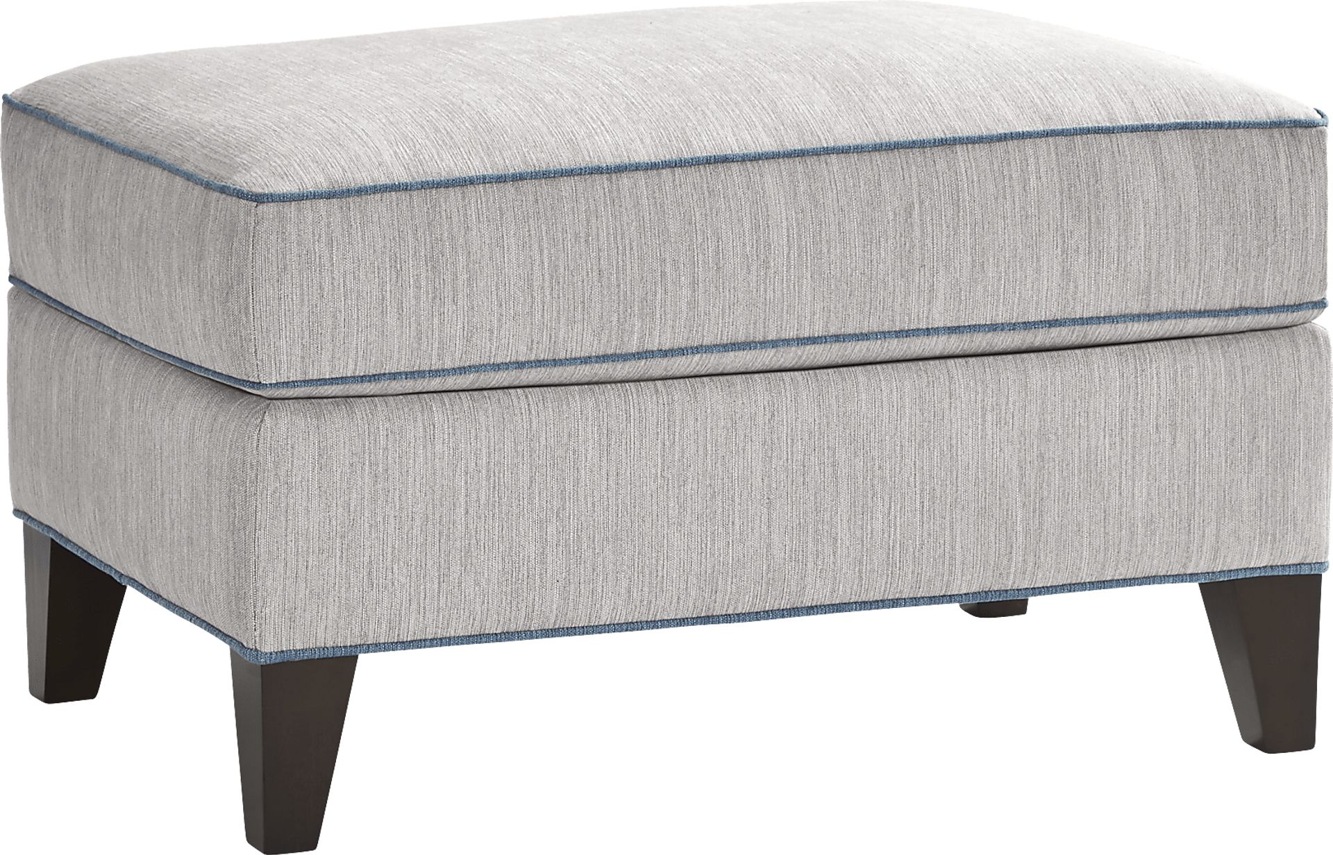 Brookhaven Gray Ottoman - Image 1