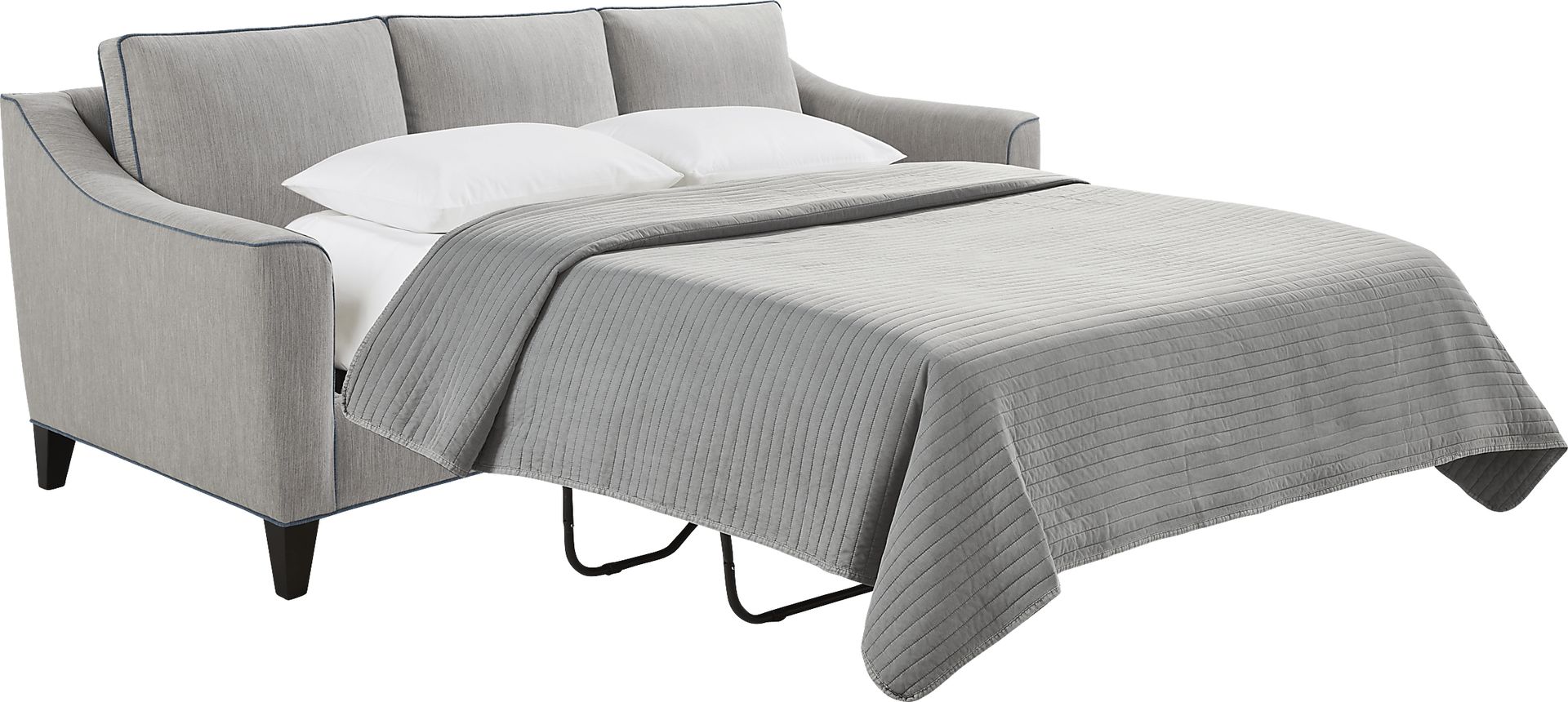 Brookhaven Gray 7 Pc Living Room with Sleeper Sofa - Image 3