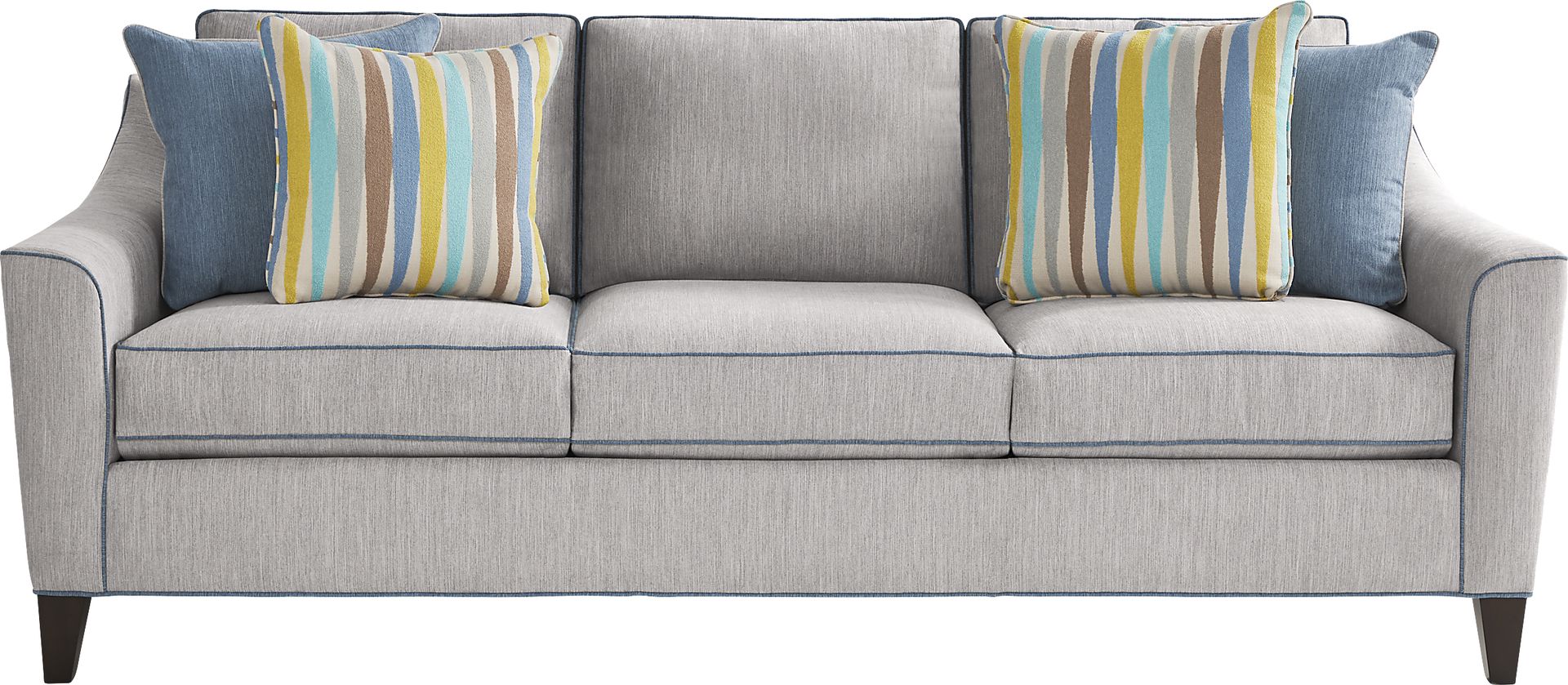 Brookhaven Gray 7 Pc Living Room with Sleeper Sofa - Image 2