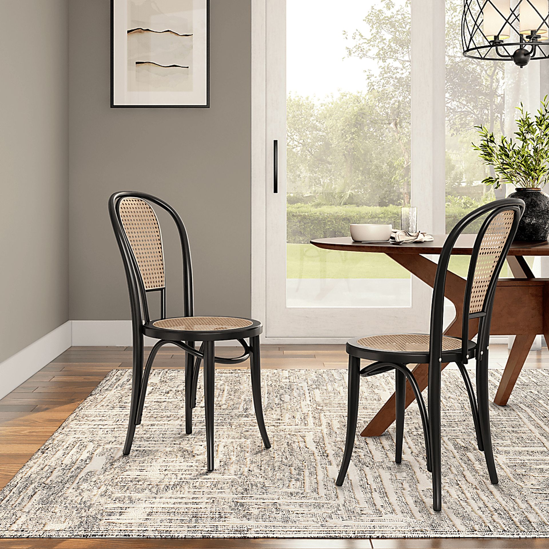 Brookins Black Side Chair, Set of 2 - Image 2