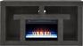 Brookland Park Black 66 in. Console with Electric Fireplace