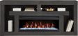 Brookland Park Black 80 in. Console with Electric Fireplace