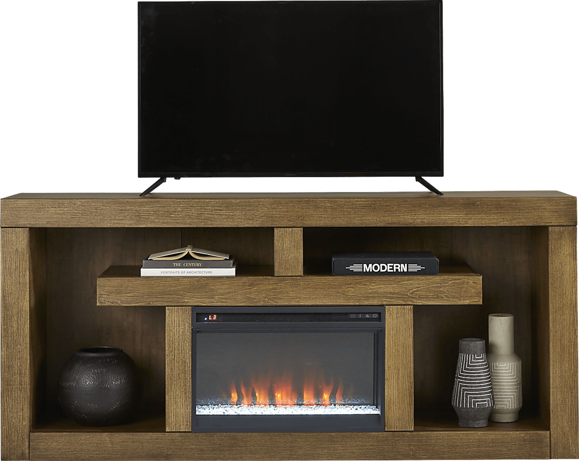 Rooms to go fireplace tv stand discount