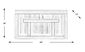 Brookland Park Gray 66 in. Console