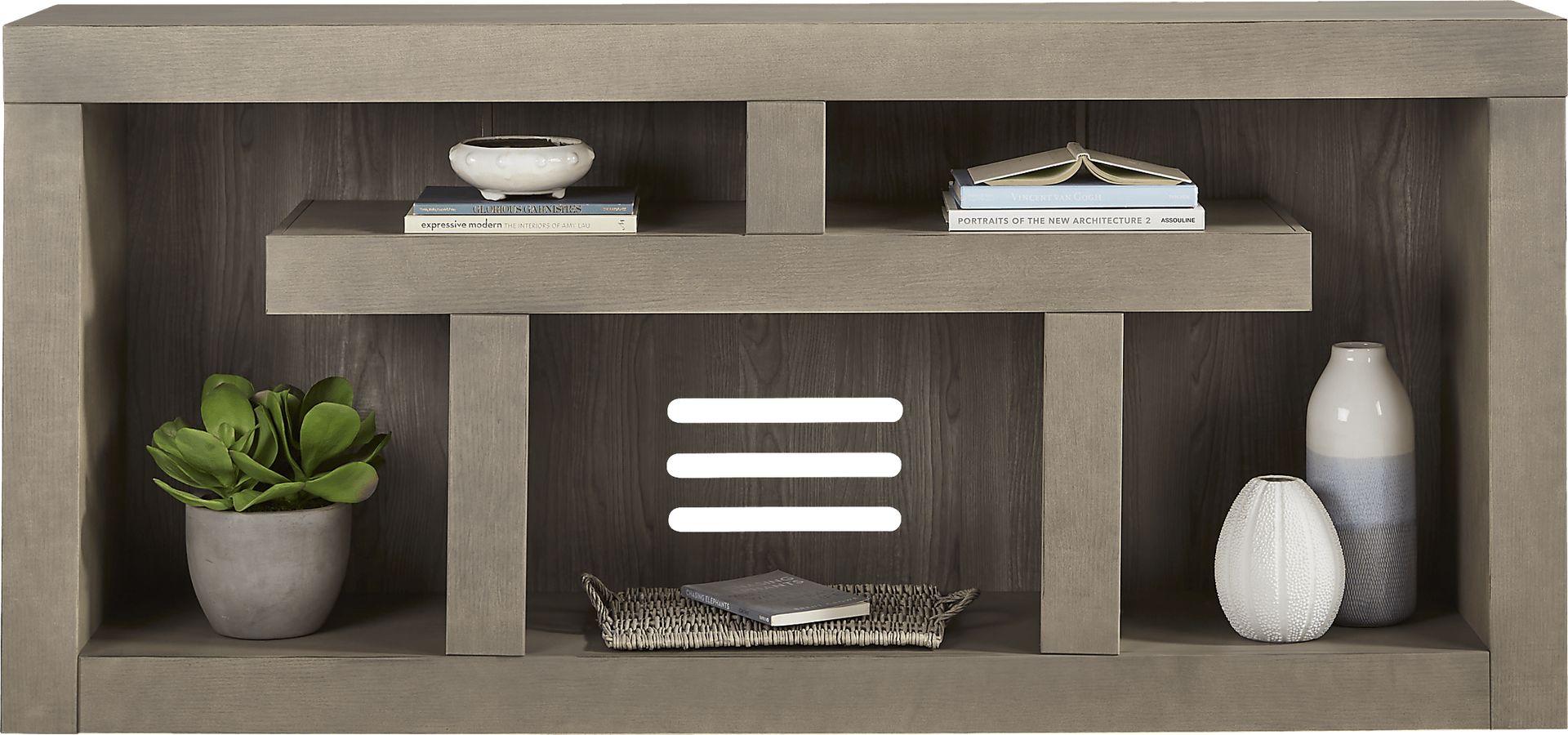Brookland Park Gray 80 in. Console - Image 1