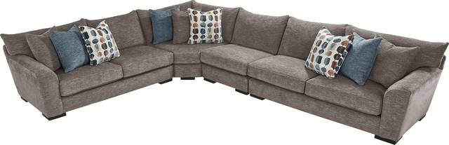 Brooklyn Gardens Mocha 4pc Sectional - Thumbnail - Image 3