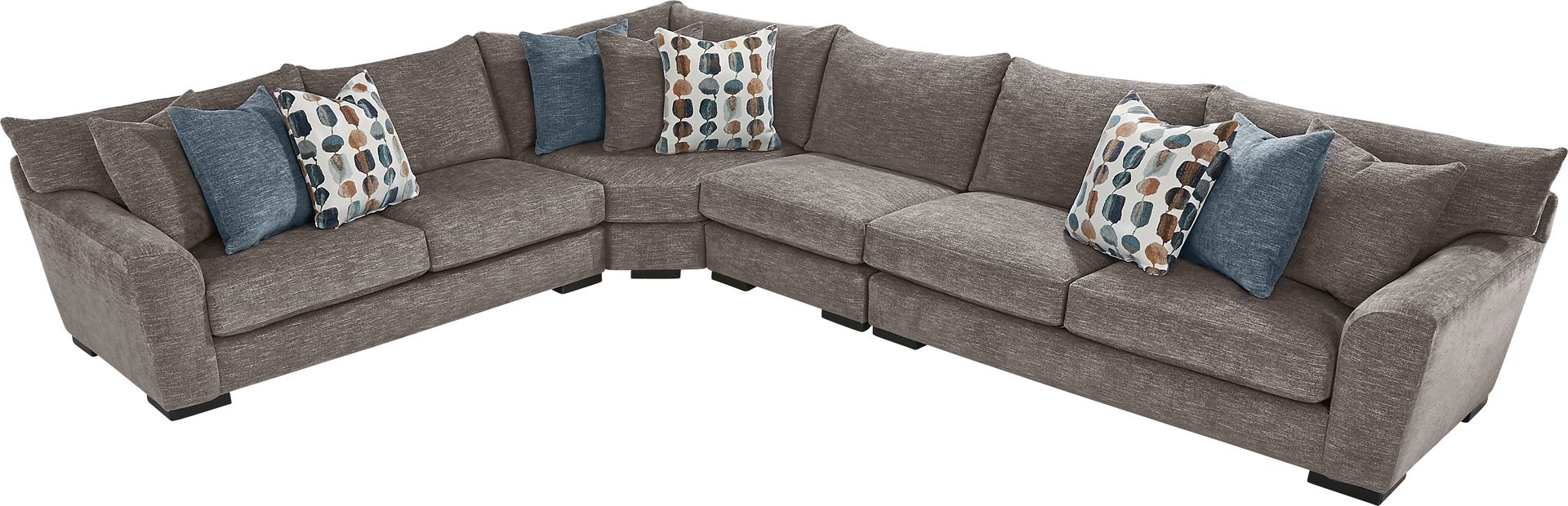 Brooklyn Gardens Mocha 4pc Sectional - Image 3