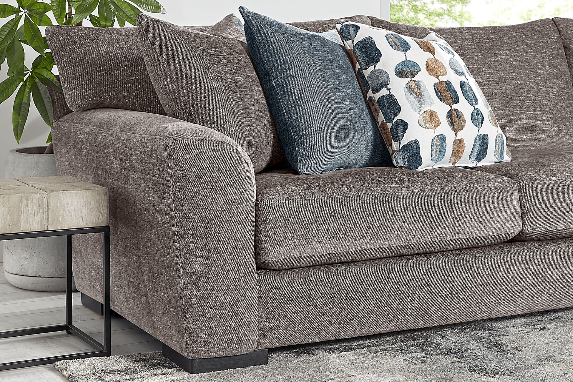 Brooklyn Gardens Mocha 4pc Sectional - Image 5