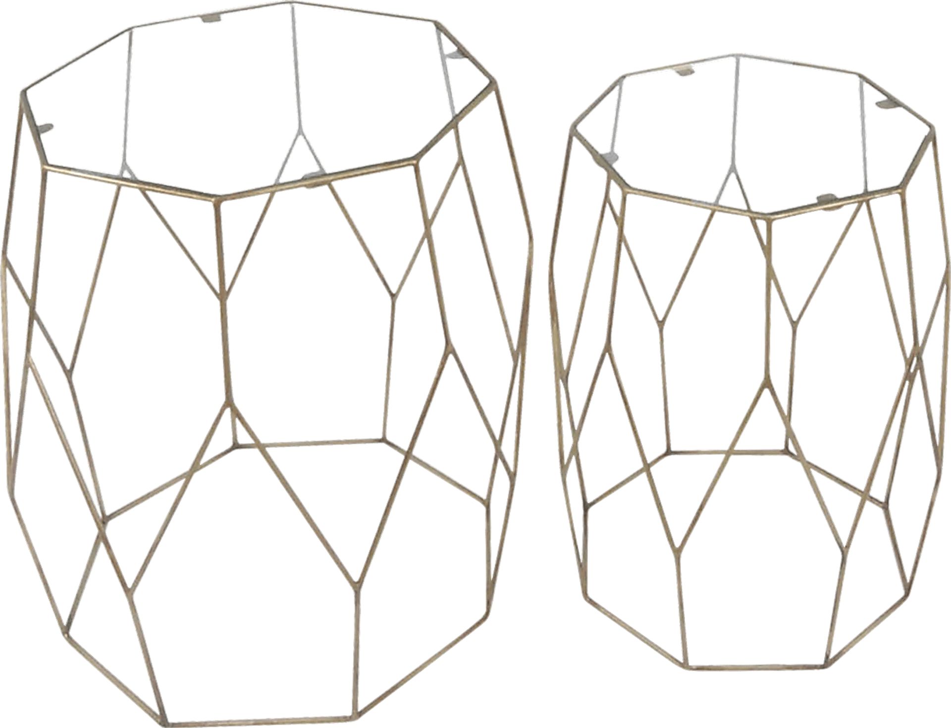 Brookover Gold Set of 2 Accent Tables - Image 1