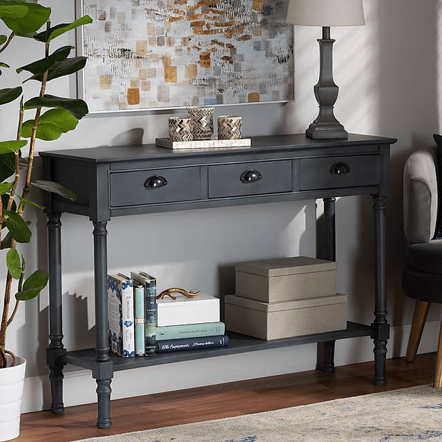 Brookpark Gray Console Table - Thumbnail - Image 8