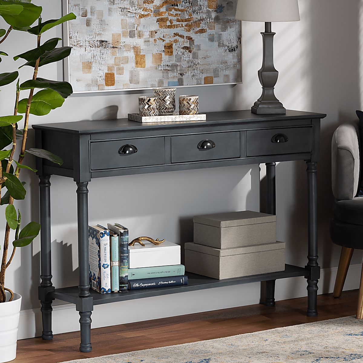 Brookpark Gray Sofa Table | Rooms to Go