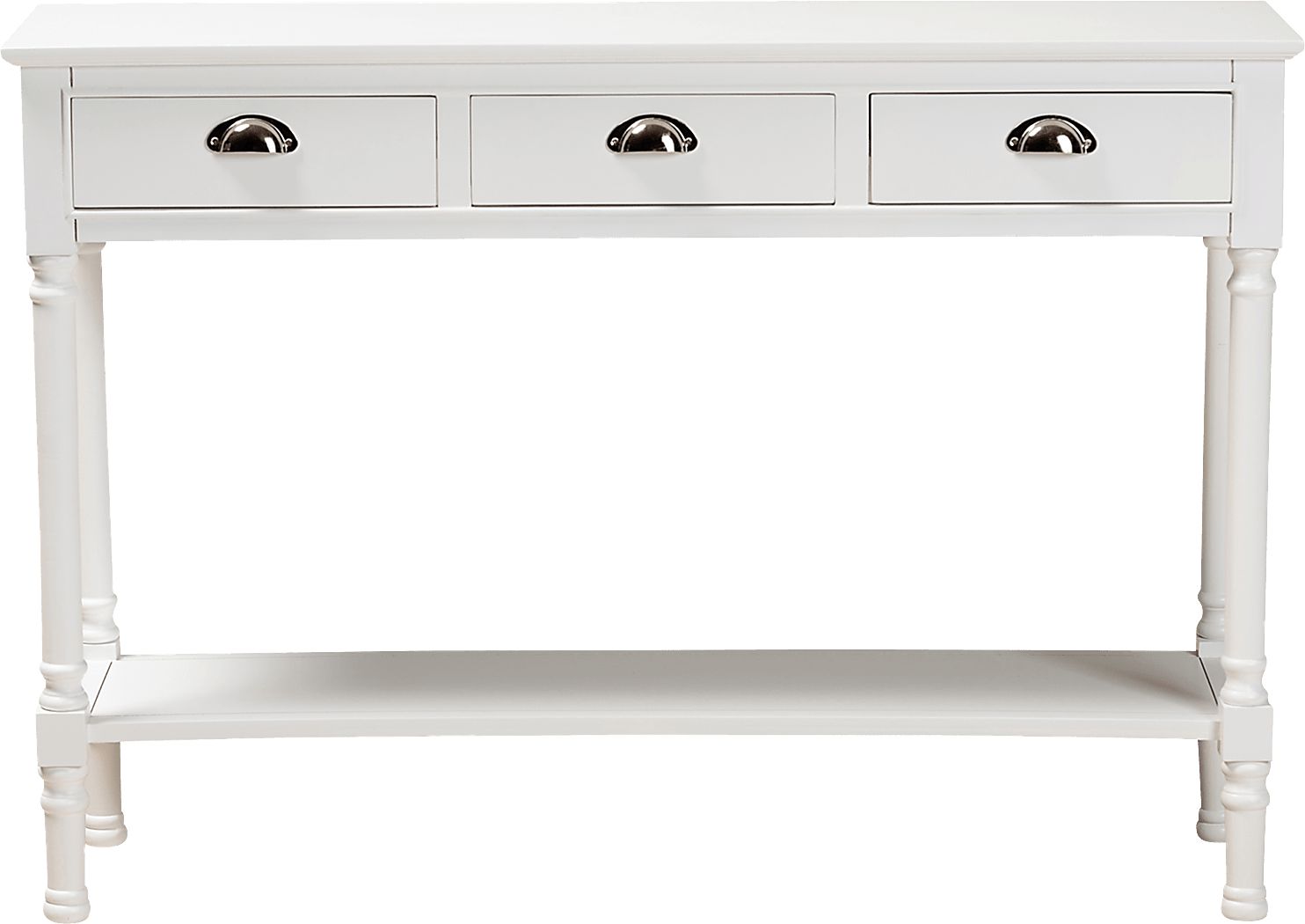 Brookpark White Console Table - Thumbnail 3