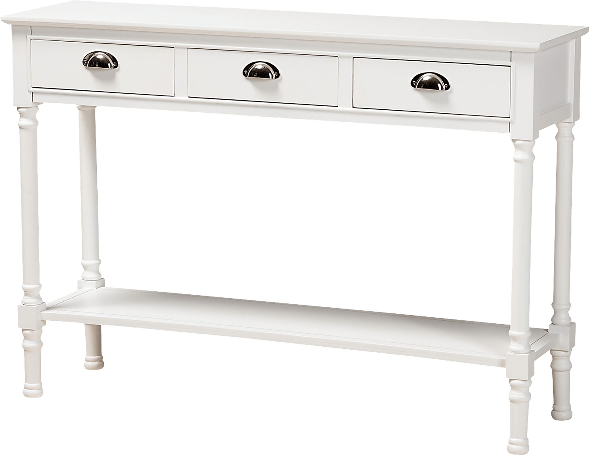 Brookpark White Console Table - Image 1