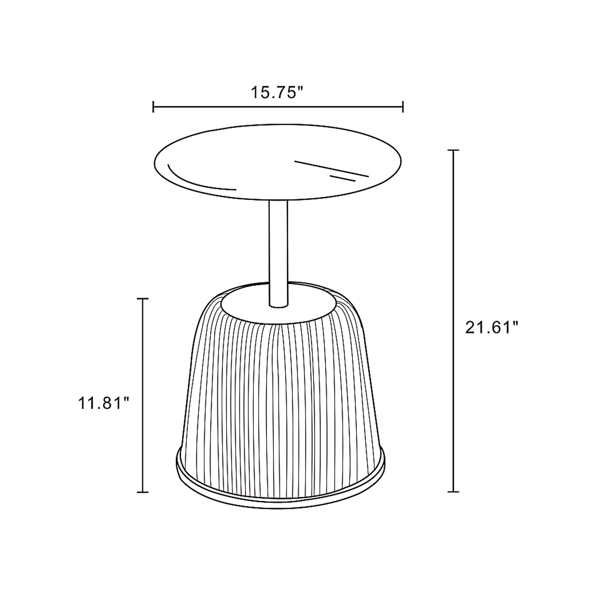 Broomcage I Cream End Table - Image 7