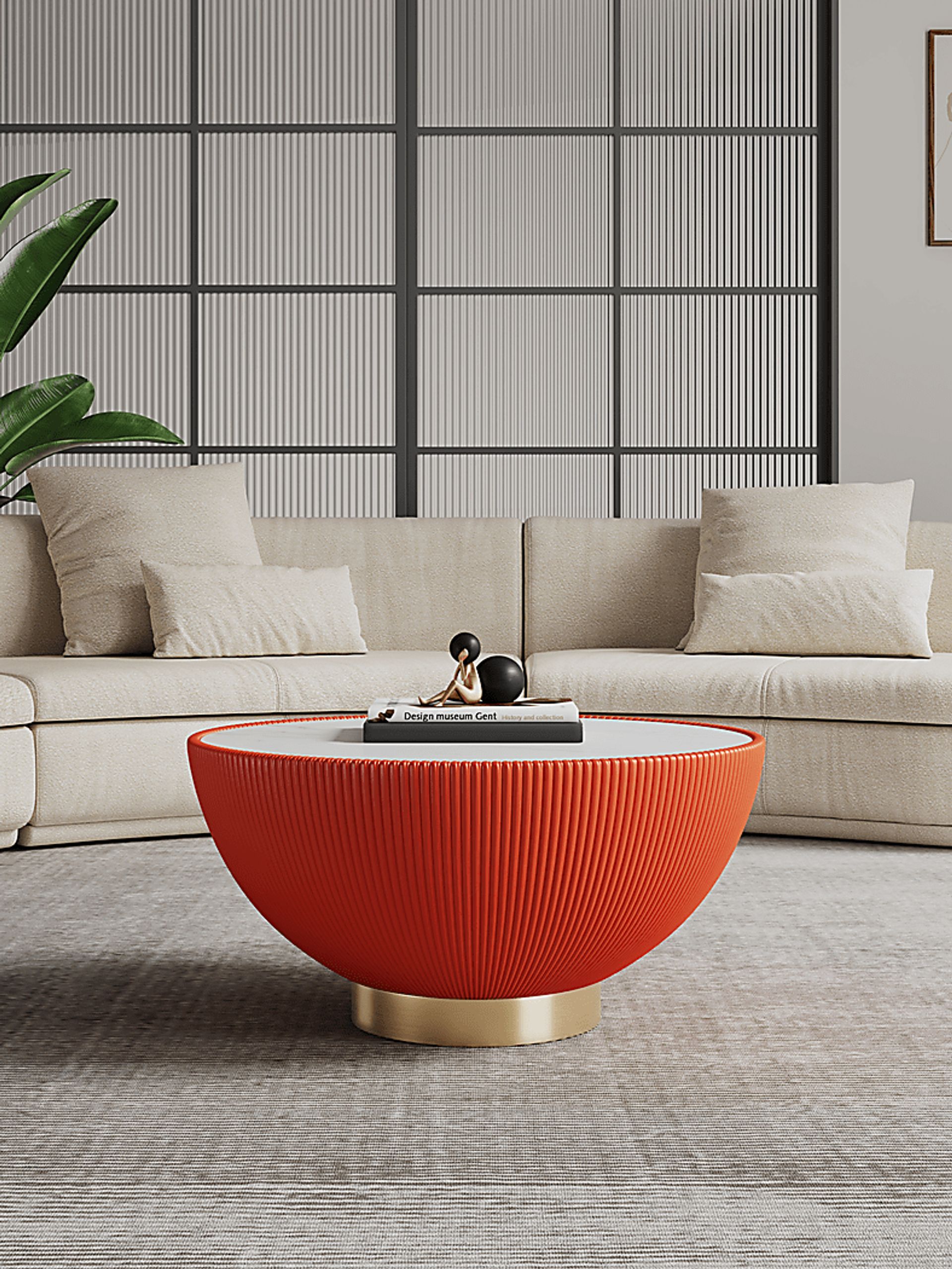 Broomcage II Orange Cocktail Table - Image 2