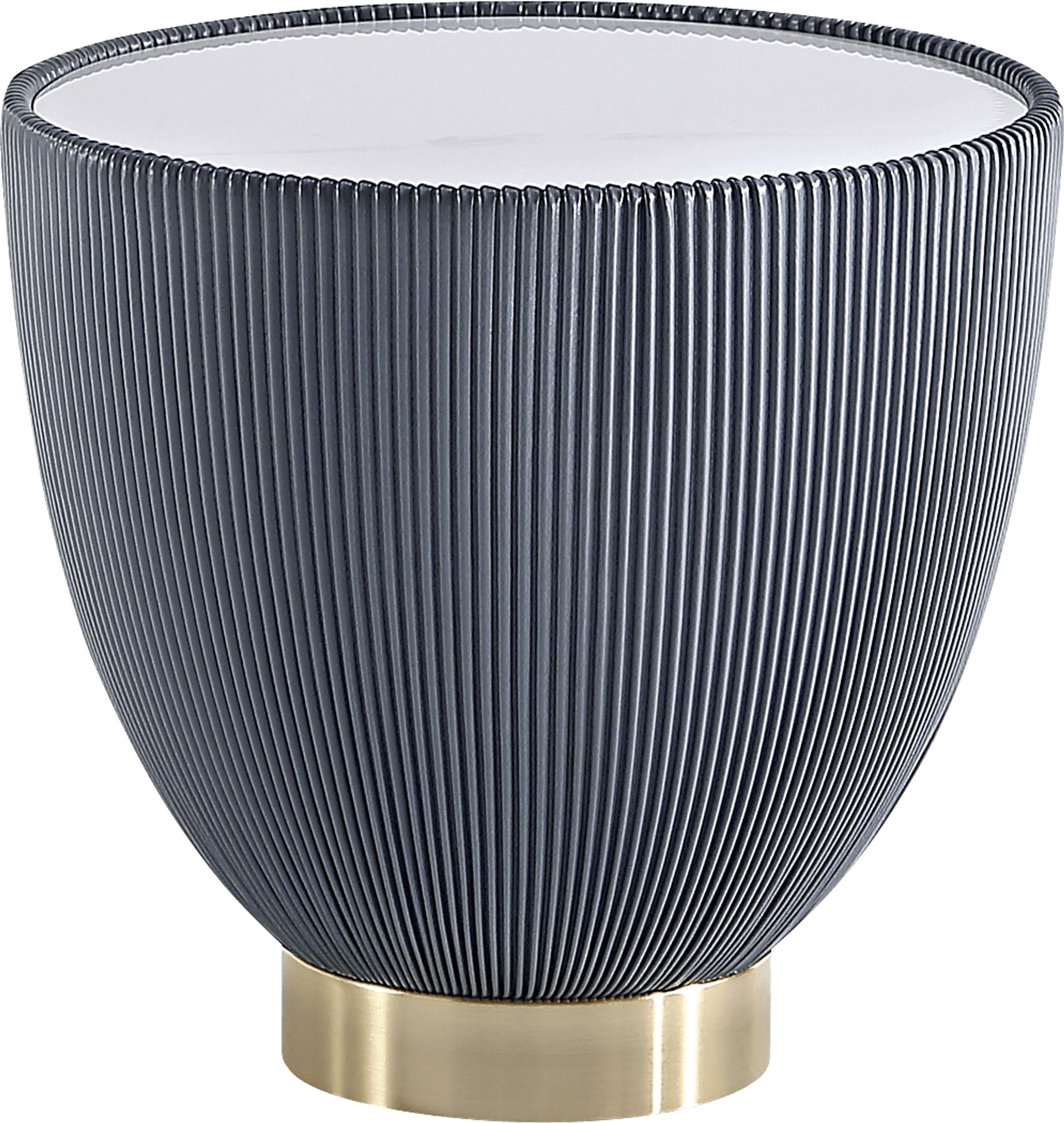 Broomcage III Gray End Table - Image 1
