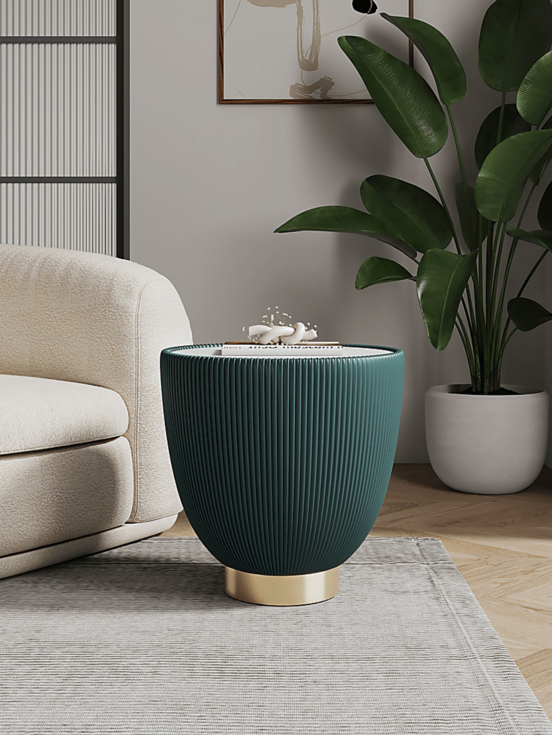 Broomcage III Green End Table - Image 2