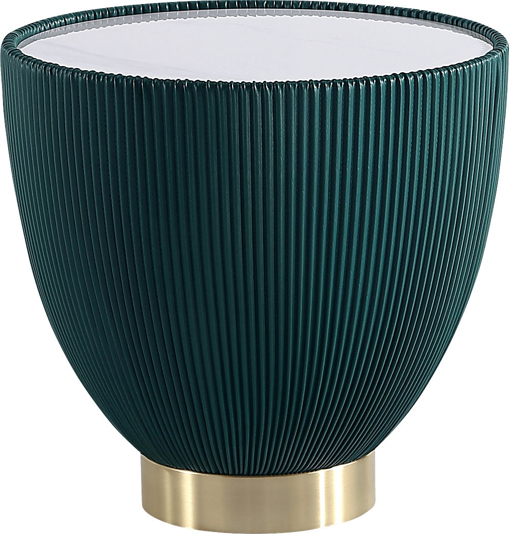 Broomcage III Green End Table