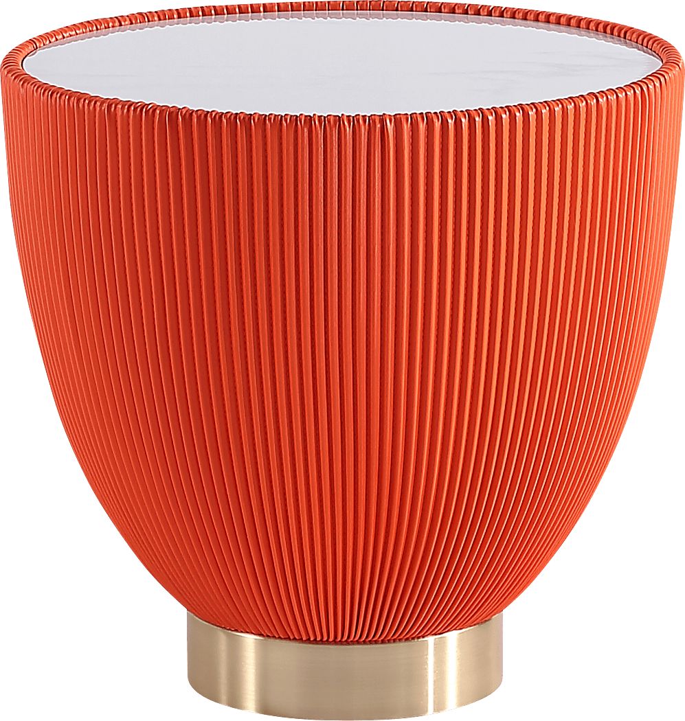 Broomcage III Orange End Table