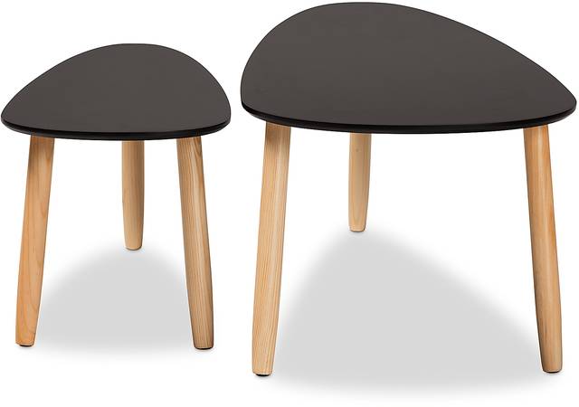 Brotherton Black Cocktail Table, Set of 2 - Thumbnail - Image 3