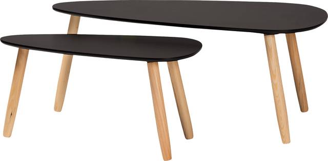 Brotherton Black Cocktail Table, Set of 2 - Thumbnail - Image 1