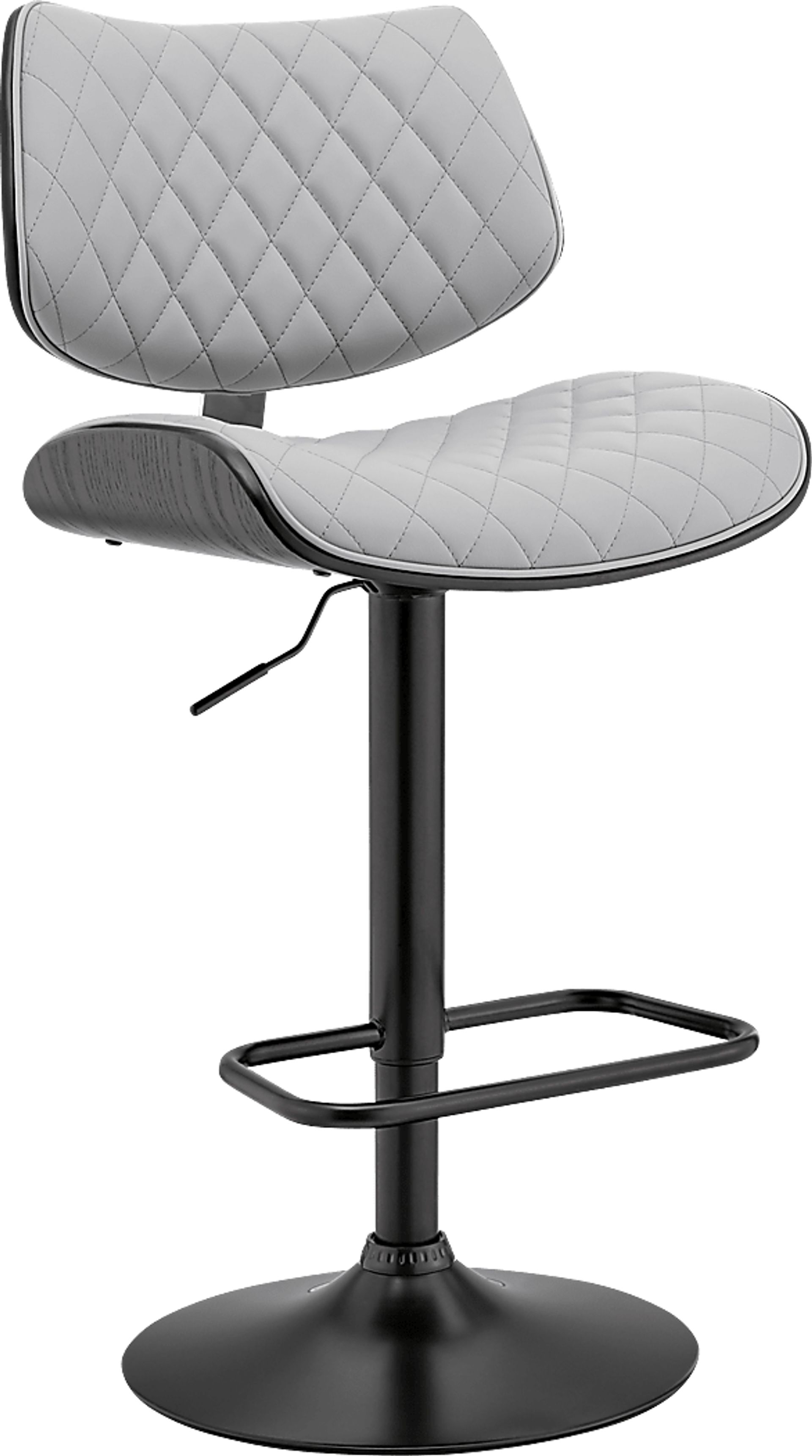 Brotois Gray Adjustable Barstool - Image 1