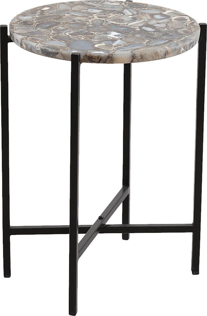 Brouilette Black Accent Table